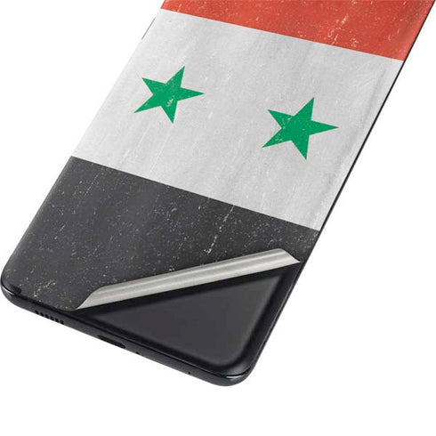 Syria Flag Distressed Galaxy S21 Ultra 5G Skin